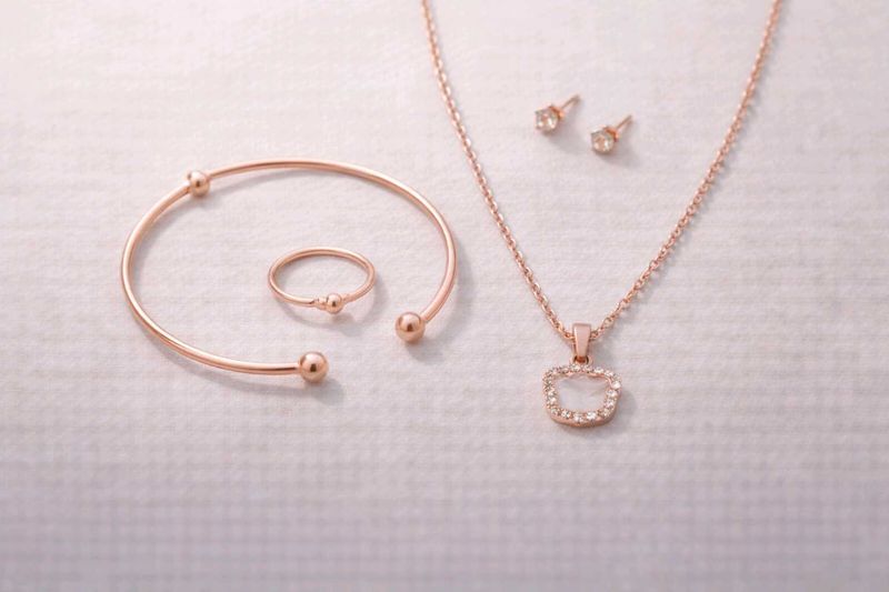 Rose Gold Jewelry Set