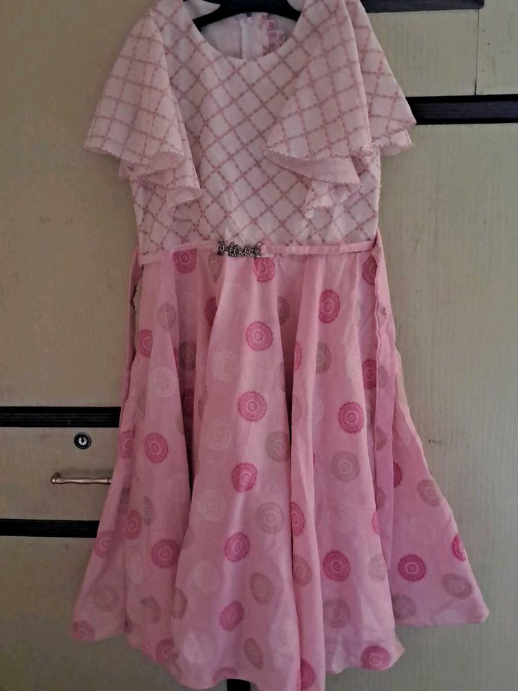 Pretty Pink Ruffled Dress