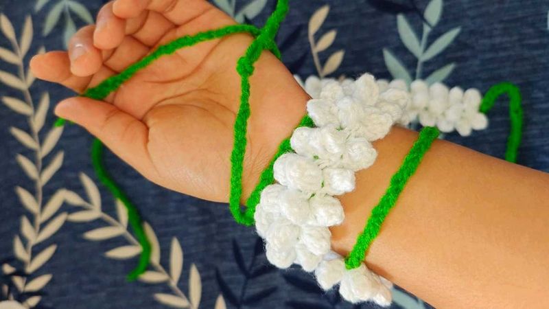 Handmade Crochet Flower gazra