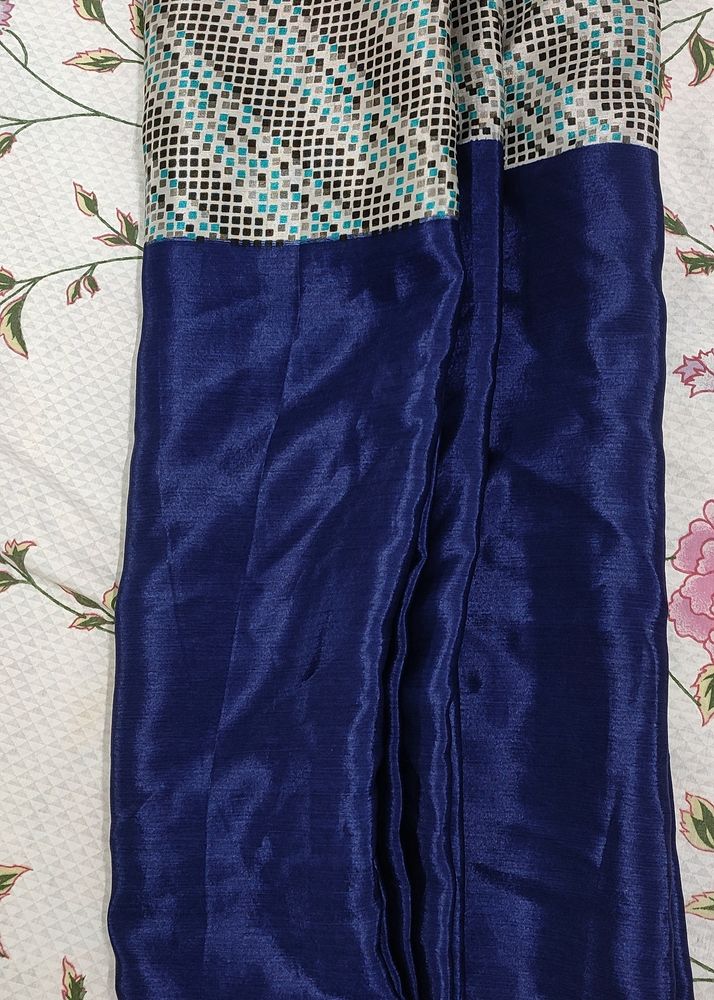 beautiful navy blue sari