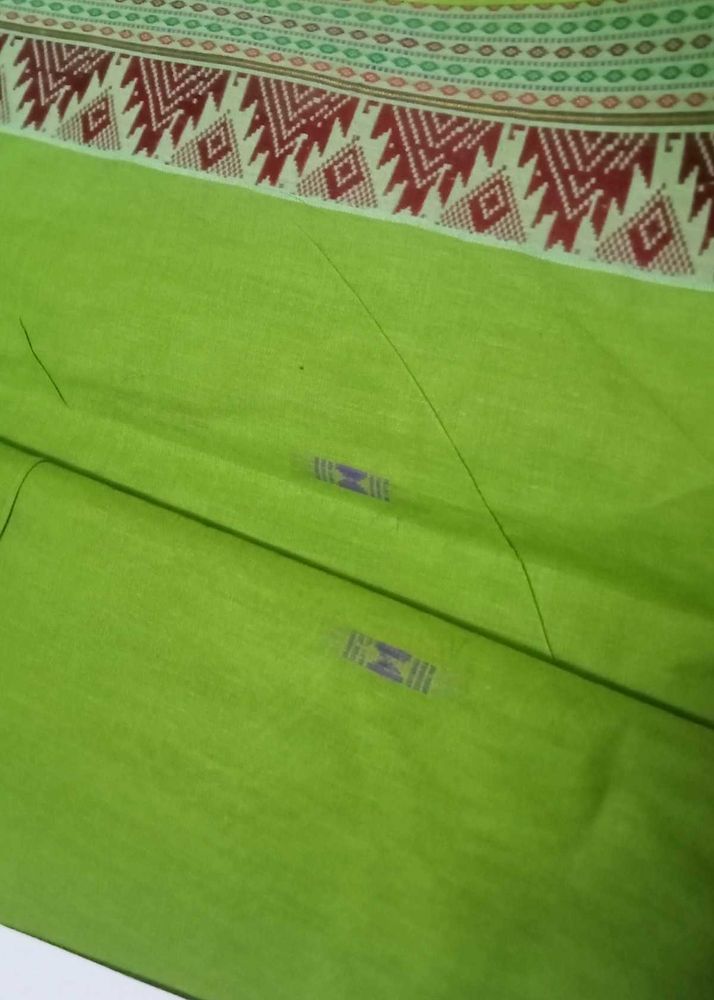 Vibrant Lime Green Saree