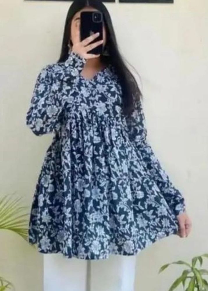 Floral Print short Kurta Top