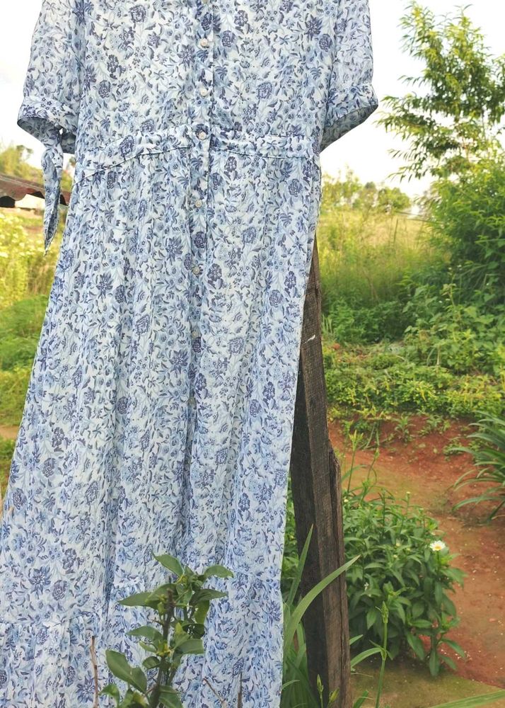 Bohemian Floral Print Maxi Dress