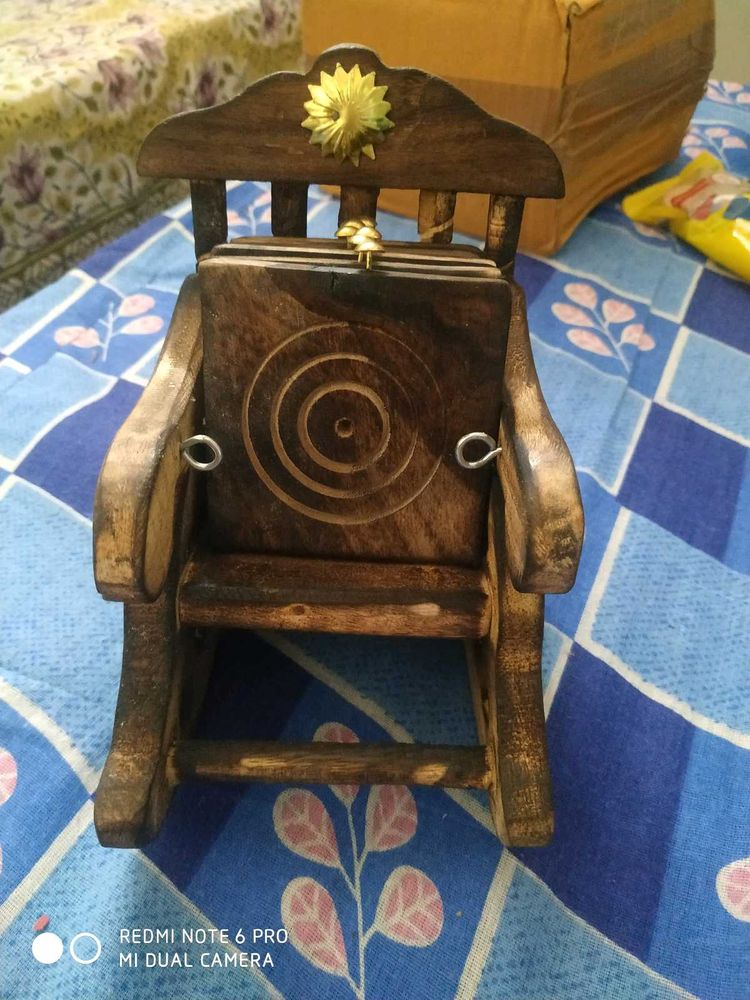 Wooden Antique Miniature Chair Shape