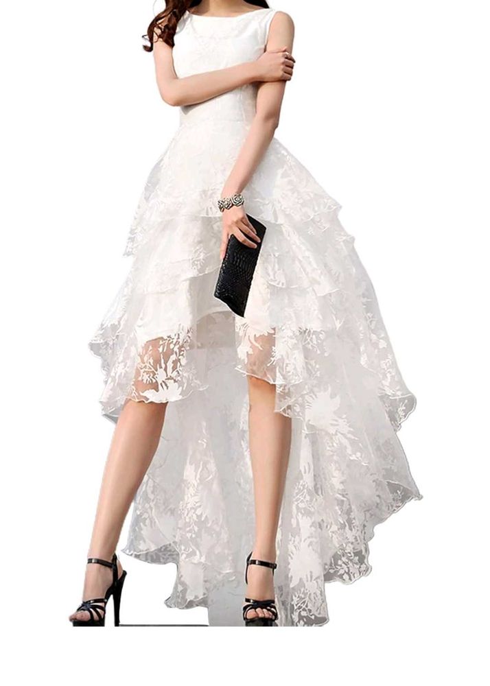 White Mesh Dress