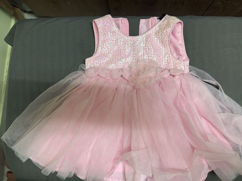 Pink Sequin Party Dress