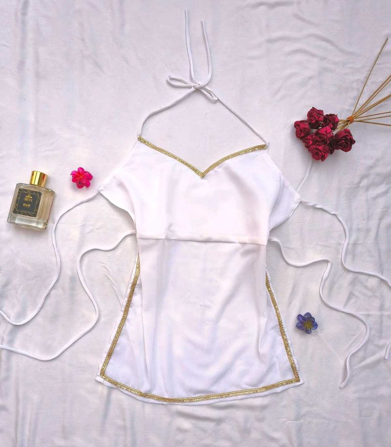 Chic y2k halter backless top🌙