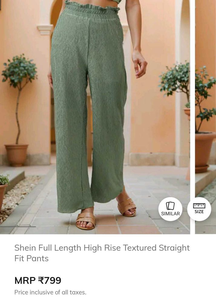 SHEIN BRAND SALE🎊 Green Palazzo Fancy look
