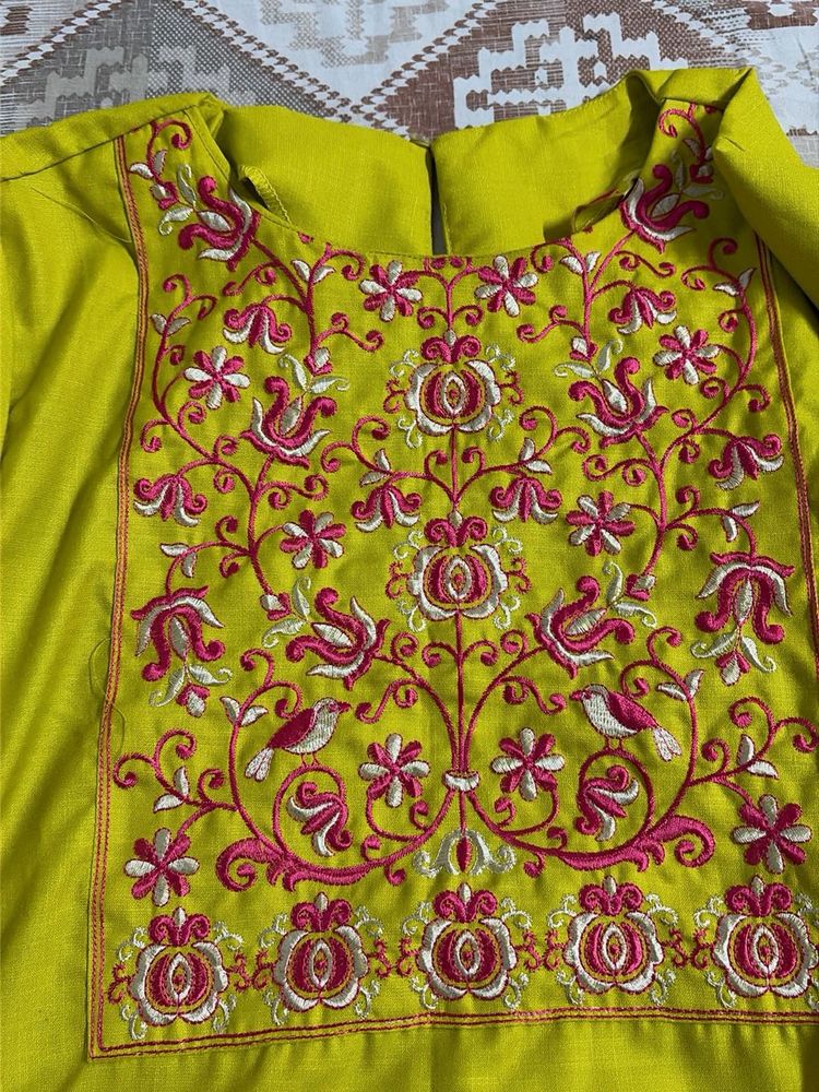 Vibrant Embroidered Kurta