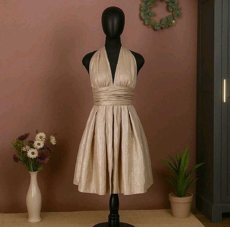 Elegant Halter Neck Dress