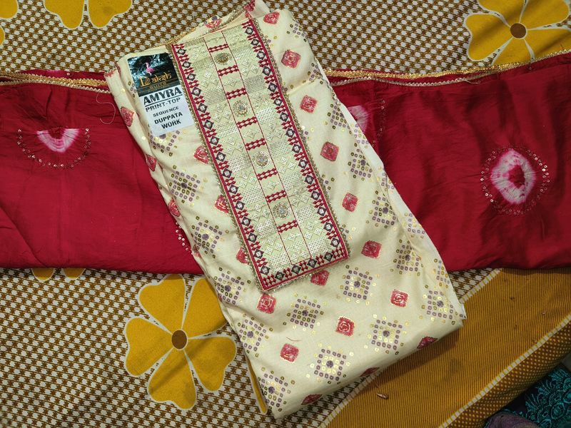 Unstitched Kurta Set