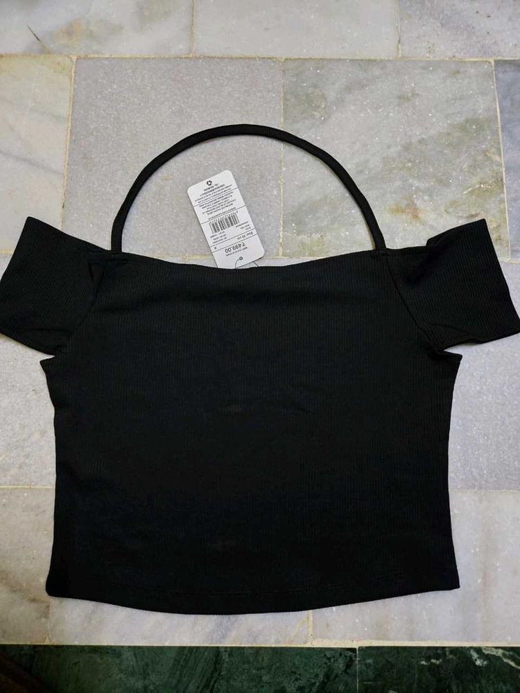black off shoulder top