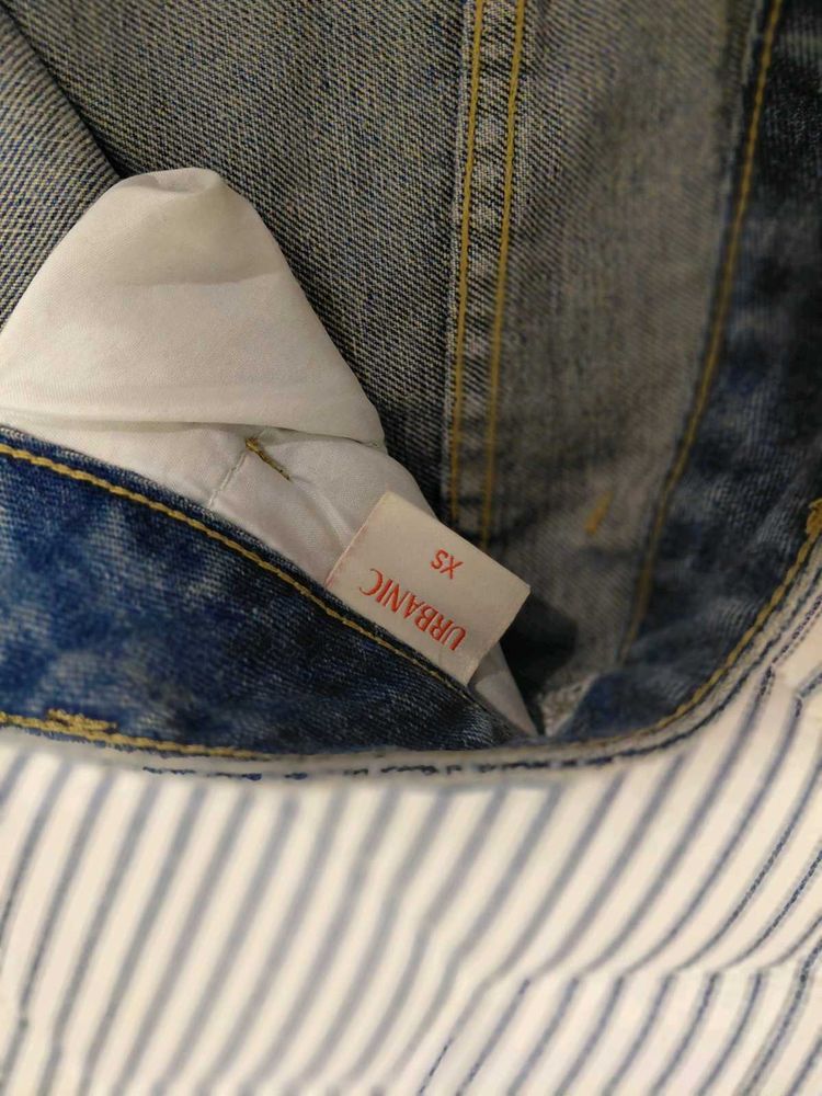 Urbanic Blue Cargo Jeans | Straight Fit | XS | Lig