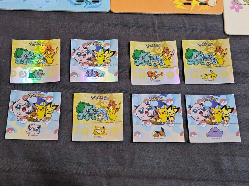 Pokemon 7Eleven freebie stickers (2024) -Full set
