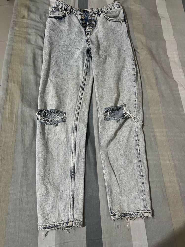 Acid Wash Denim Jeans
