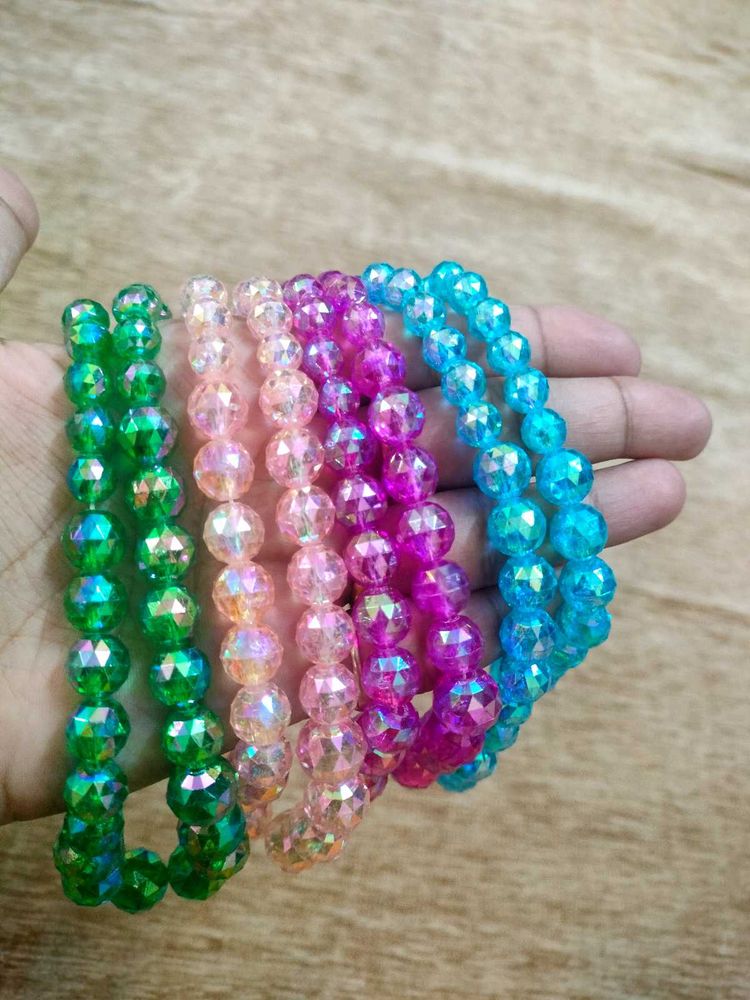 Set of Colorful pure crystal beaded chains