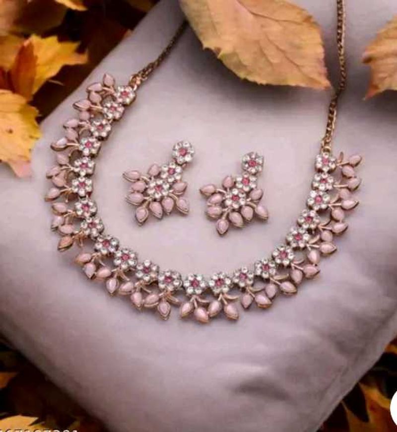 Rose Gold Plated Necklace Set ....