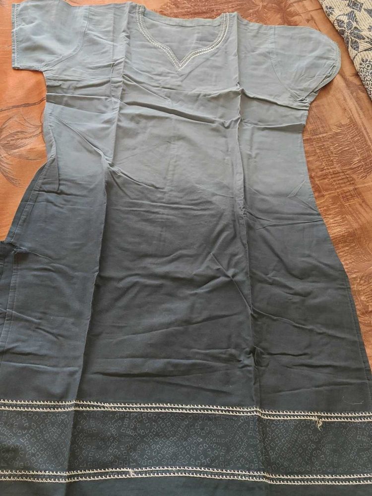 Elegant Ombre Grey Kurta