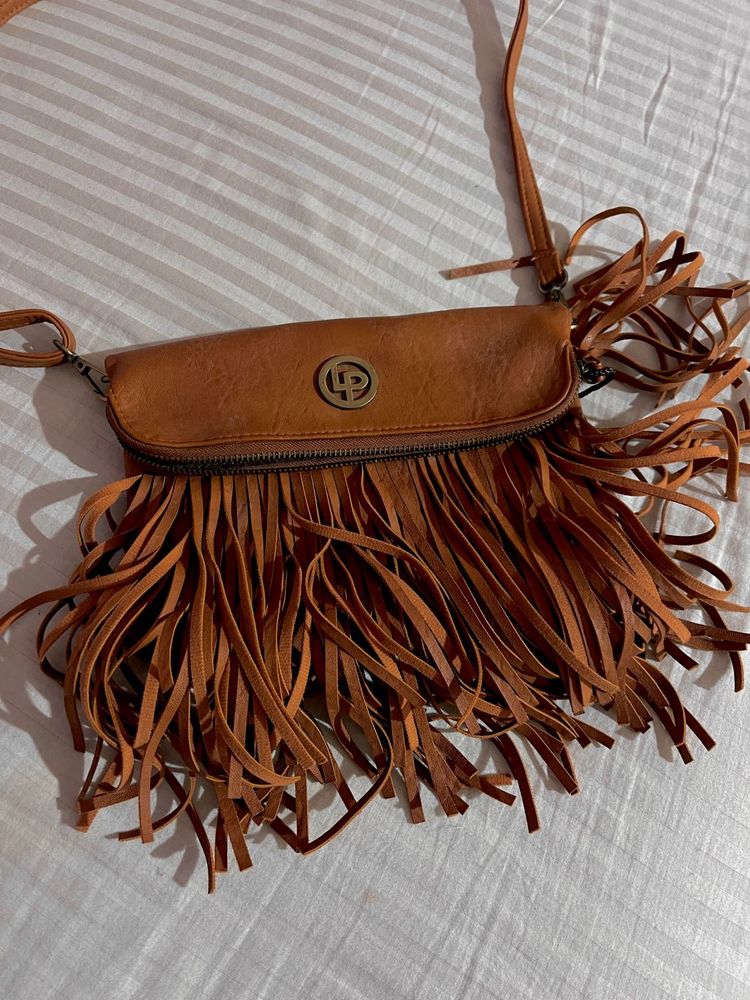 Lino Perros Brown leather Sling Bag