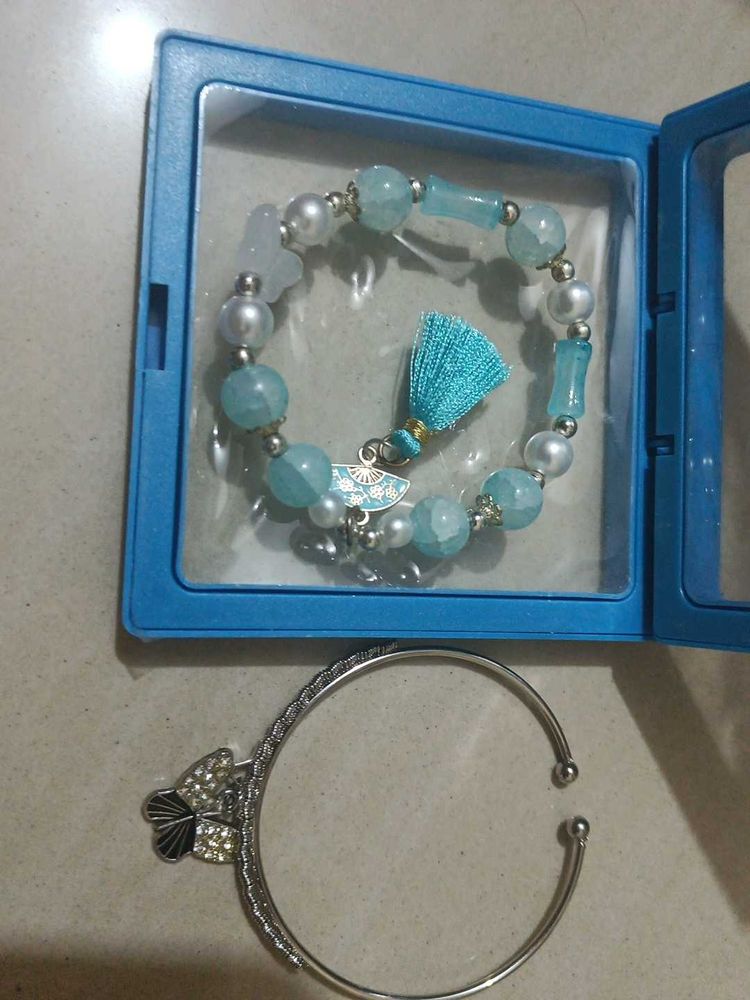 Sparkling Butterfly Bangle Bracelet