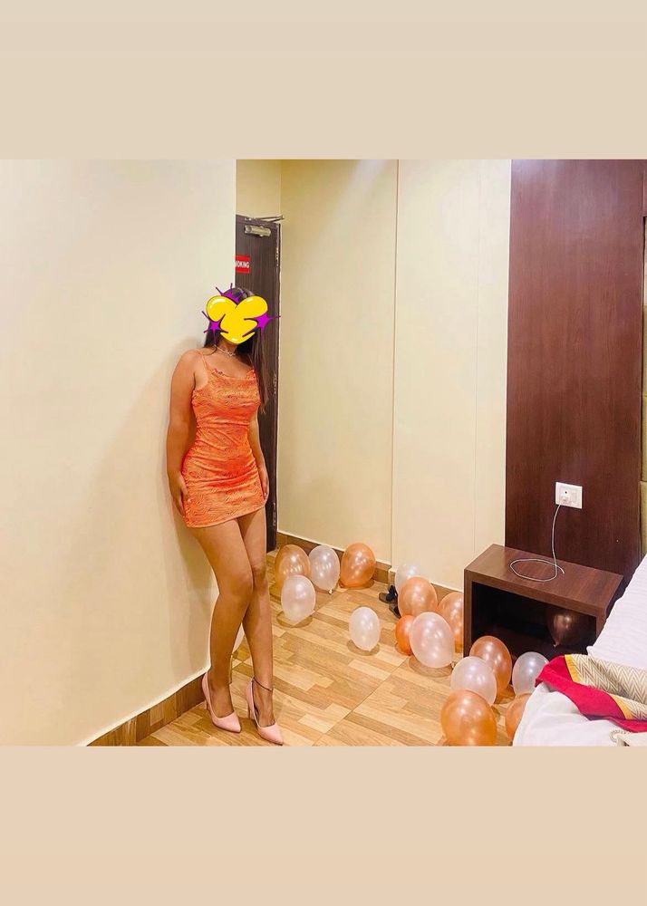 Sparkly Orange Mini Dress