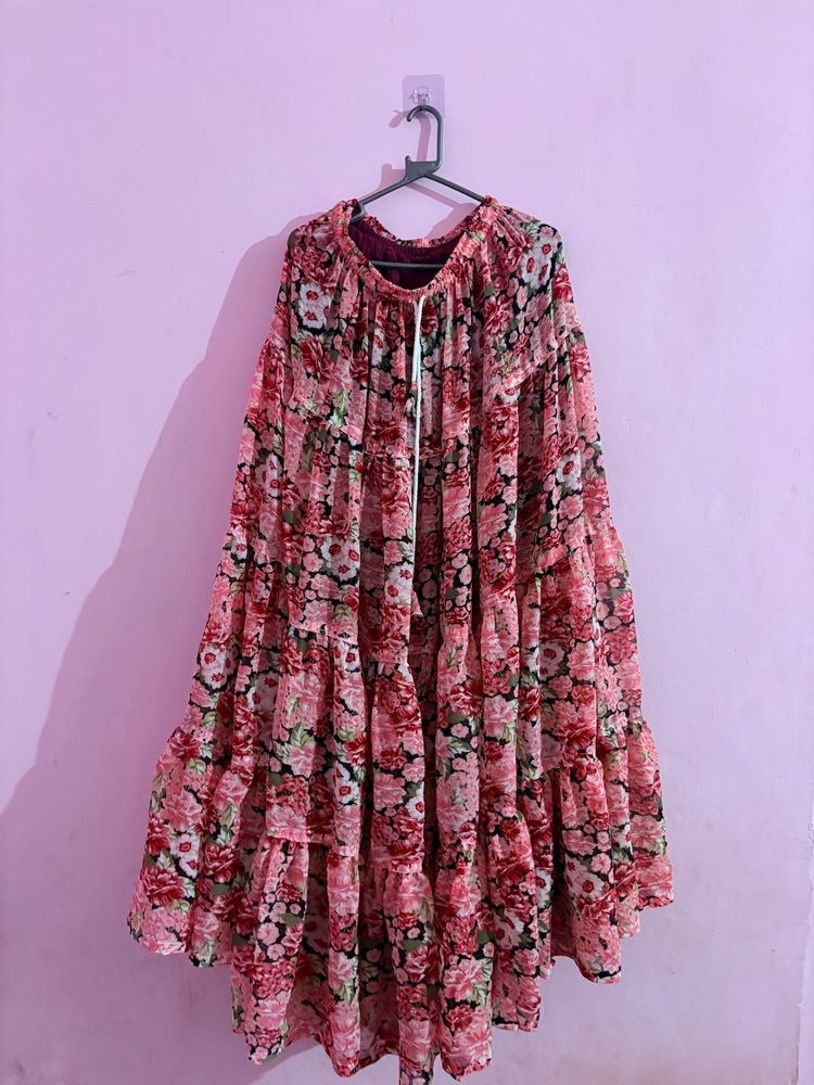 Bohemian Floral Tiered Maxi Dress
