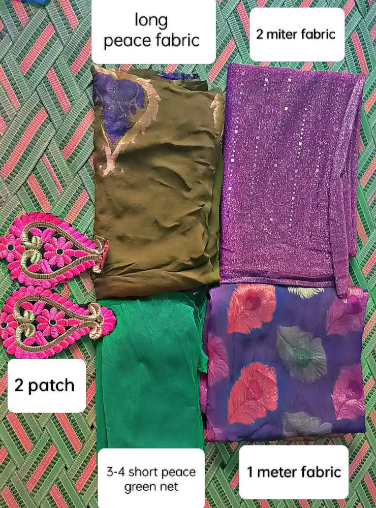 Embroidery Dress Material Set