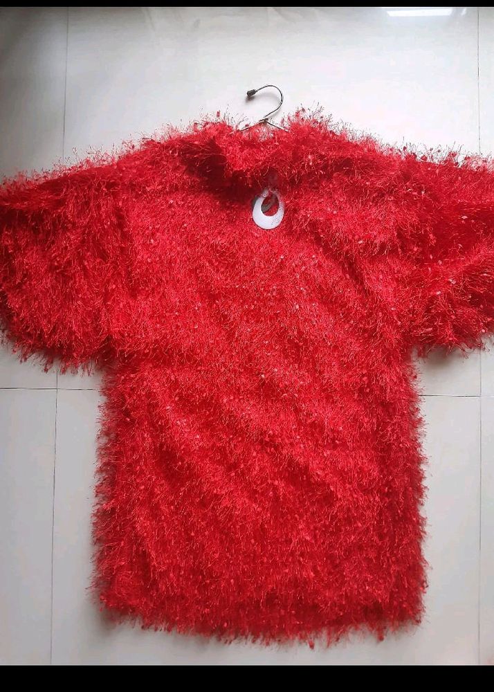 Trendy Red Rucha Dress
