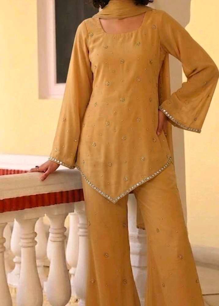 corset Kurta Set with bootcut Palazzo