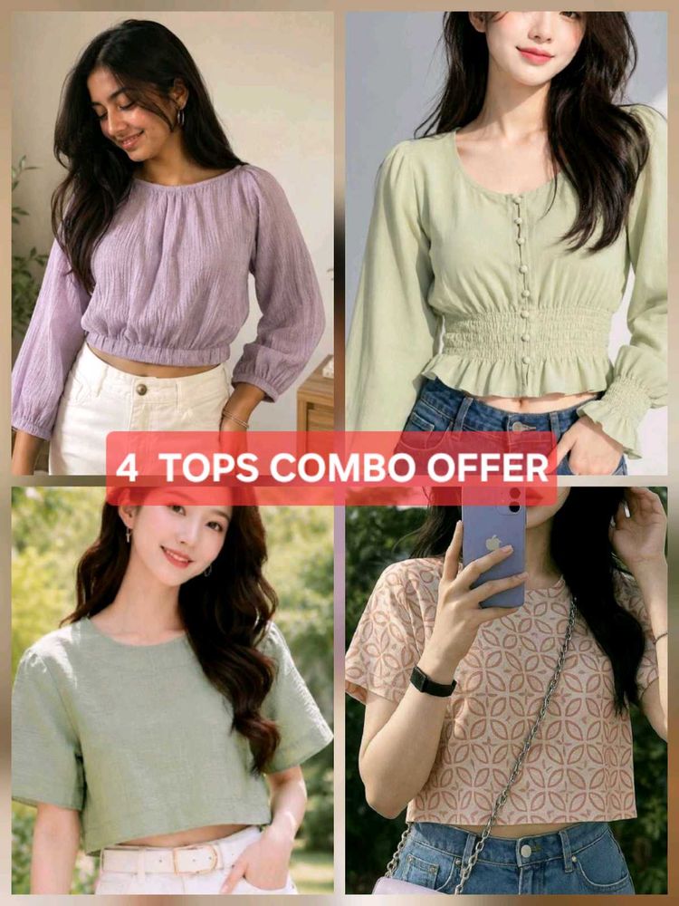 4 Tops Combo Clearance sale