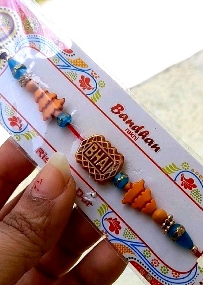 10 Pieces Handmade Rakhi - 'Bhai'