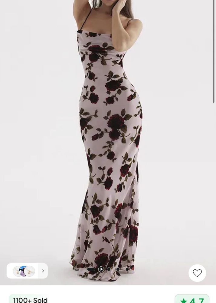 Elegant Floral Maxi Dress
