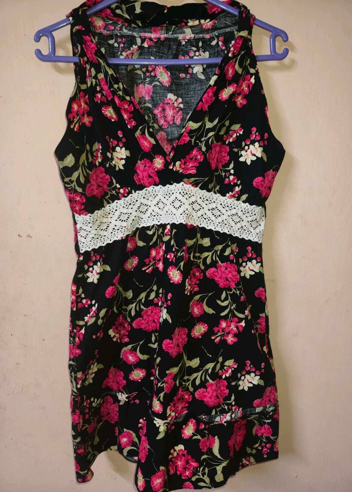 Chic Floral Print Summer top