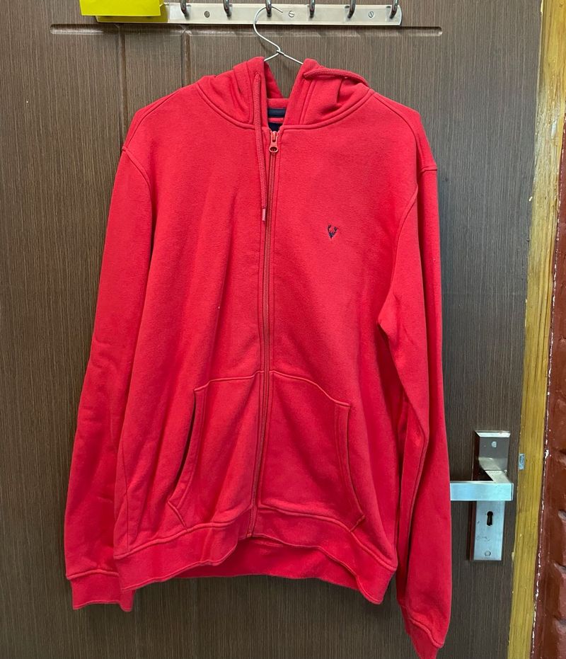 Red Full Zip Hoodie