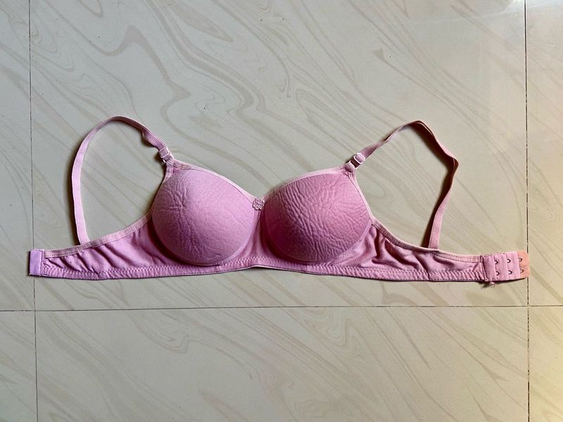 Comfortable Pink Padded Bra