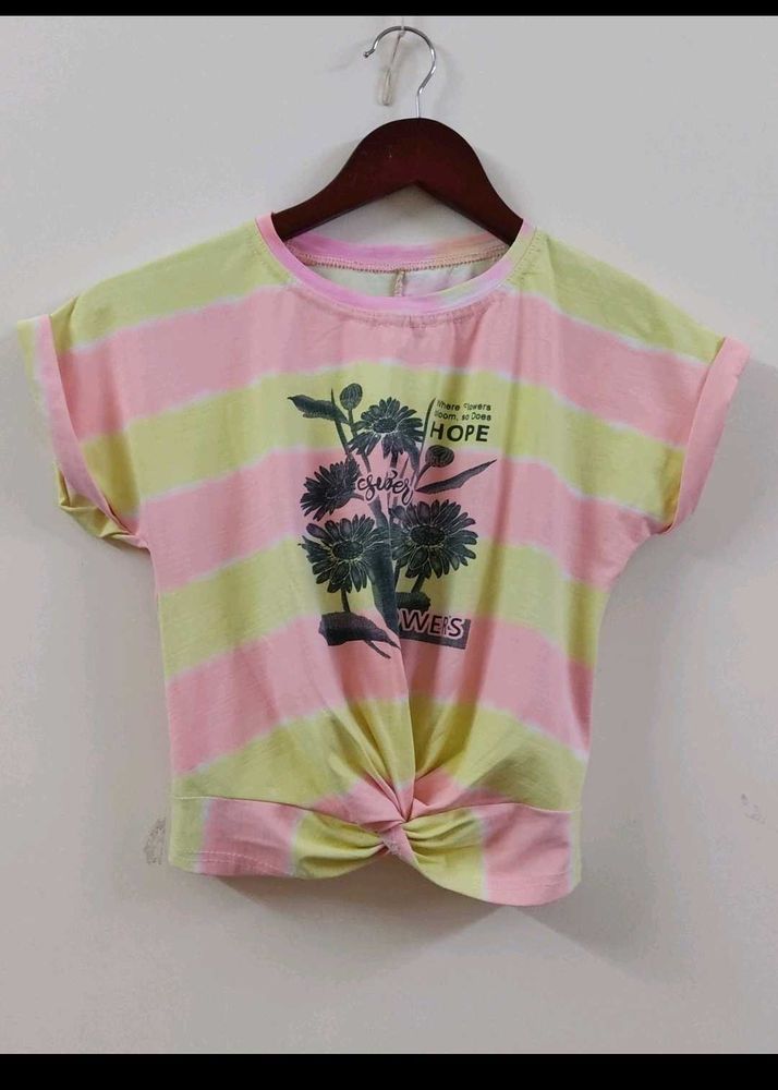 Striped Graphic Tee