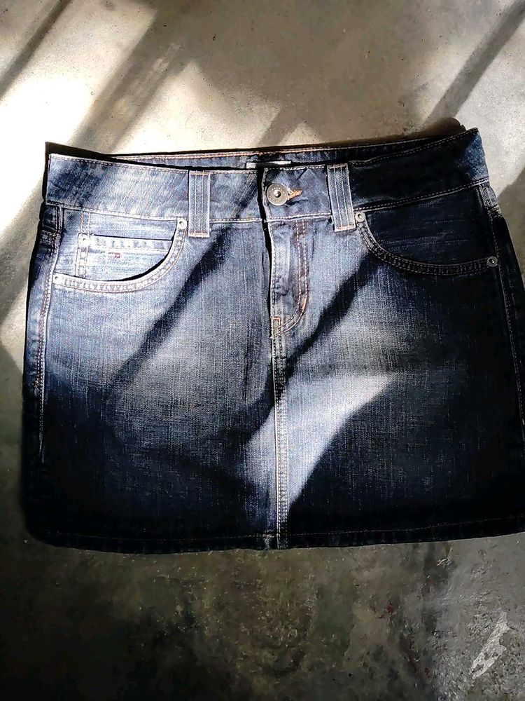 Denim Mini Skirt