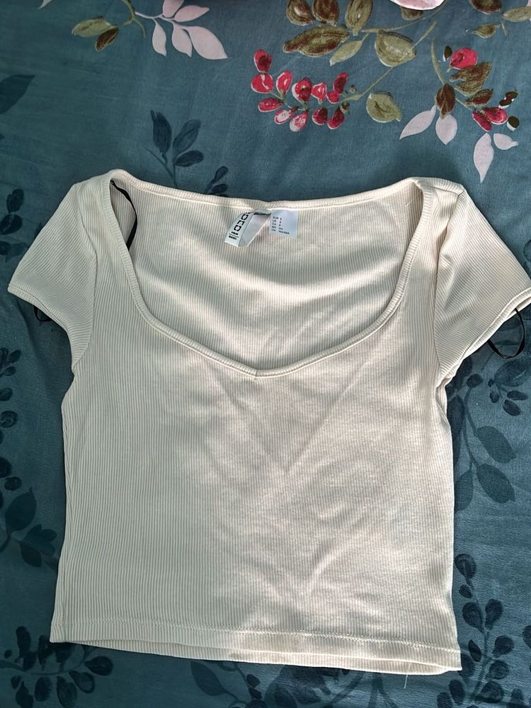 h&amp;m crop top