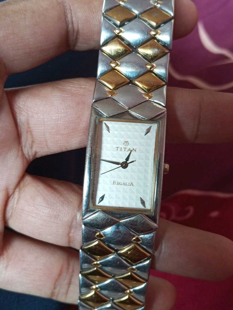 Titan Regalia Orignal Gold-silver Mens Watch