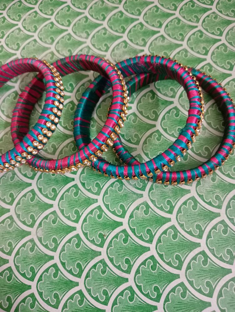 Vibrant Silk Thread Bangles