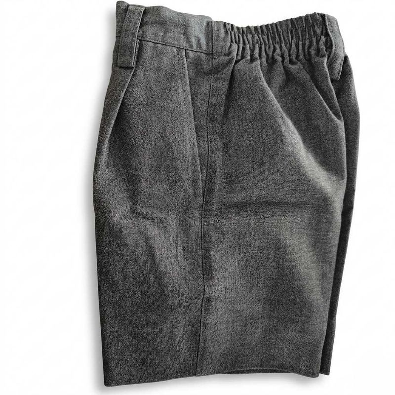 Classic Grey Elastic Waist shorts