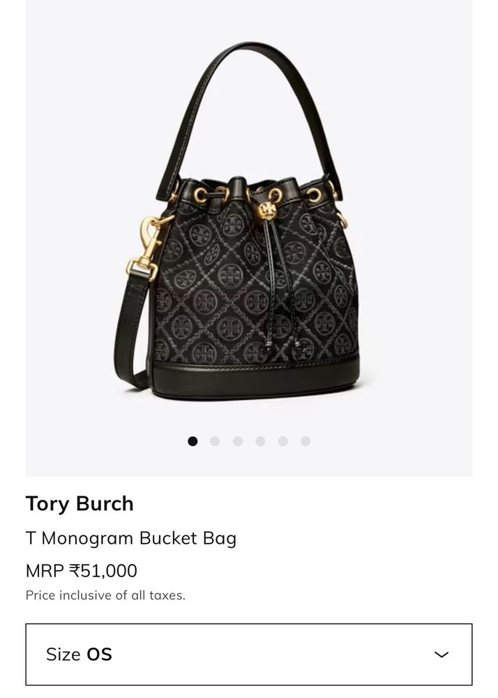 Tory Burch T Monogram Bucket Bag