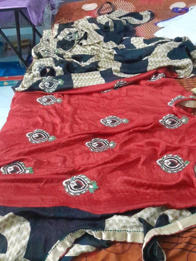 Elegant Red Saree