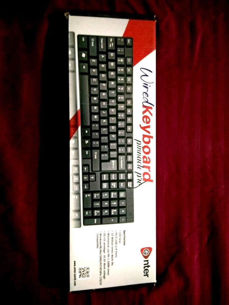 Enter Wired USB Keyboard