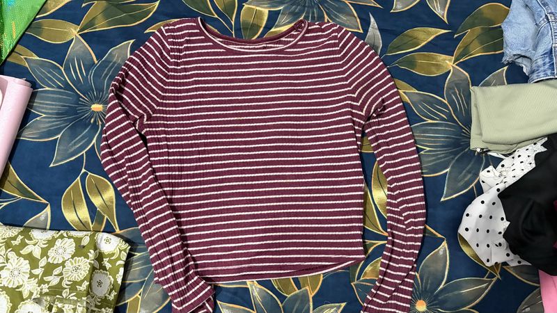 Striped Long Sleeve Top