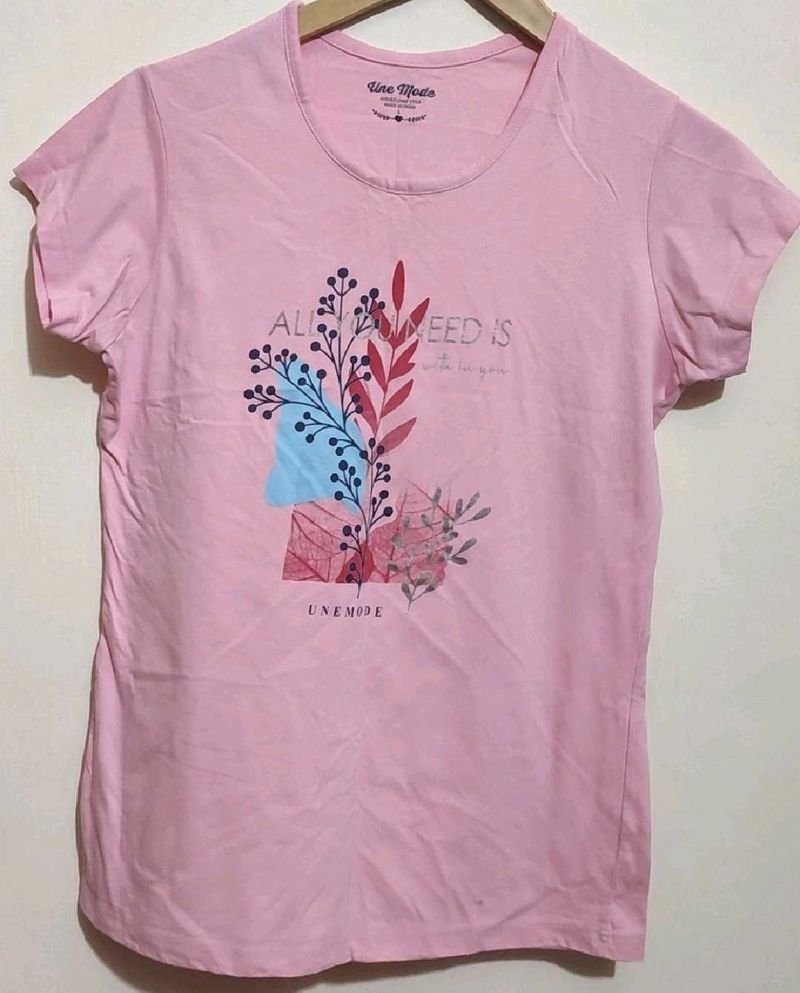 Pink T-shirt For Baby Girl 7-8 Year