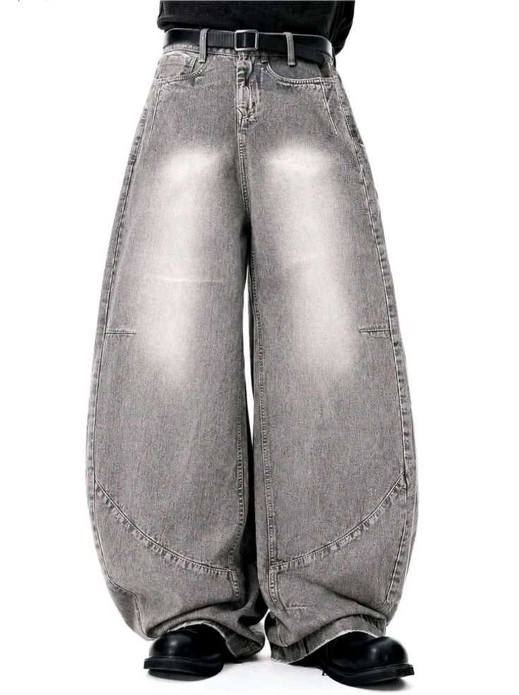 baggy grey jeans