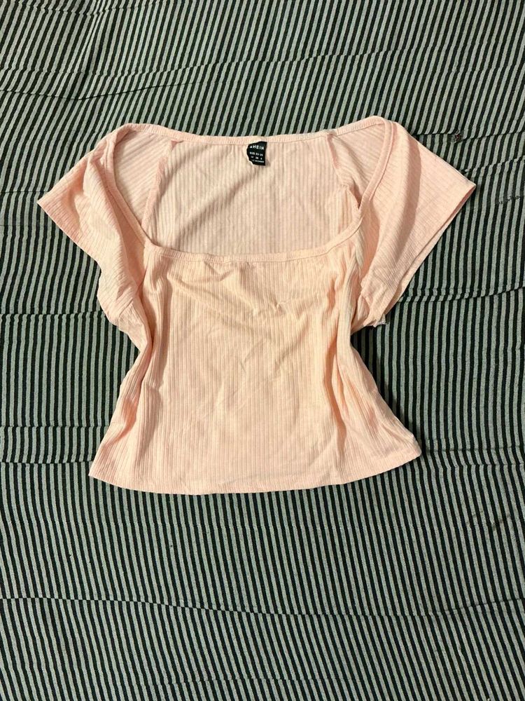 Cute Shein Pink Crop Top