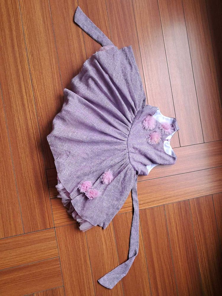 2) Sparkly Lavender Party Dress