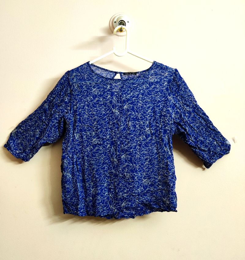 🔥Buy1get1🔥 CHEMISTRY BLUE TOP FOR WOMEN